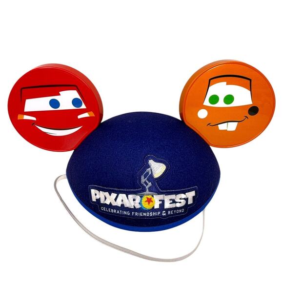 Disney Pixar Fest Celebrating Friendship and Beyond Cars Mickey Ears Hat - Picture 1 of 7